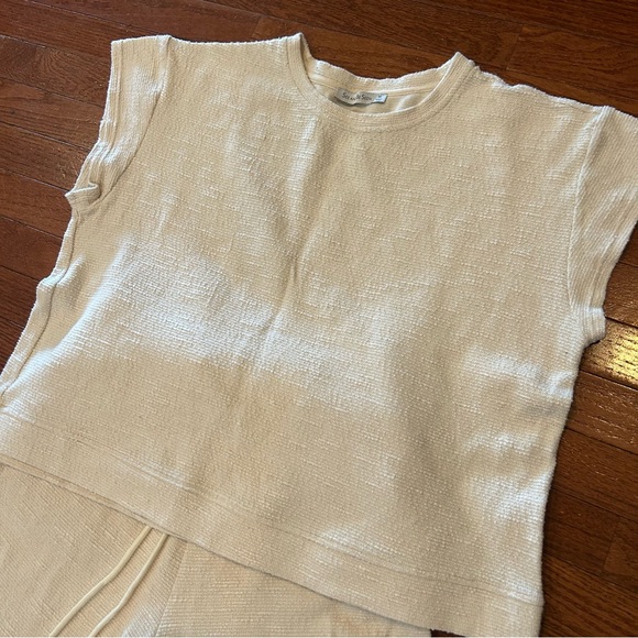 SEE AND BE SEEN Been There Women’s size M Comfy Cream Jumpsuit - Picture 4 of 9